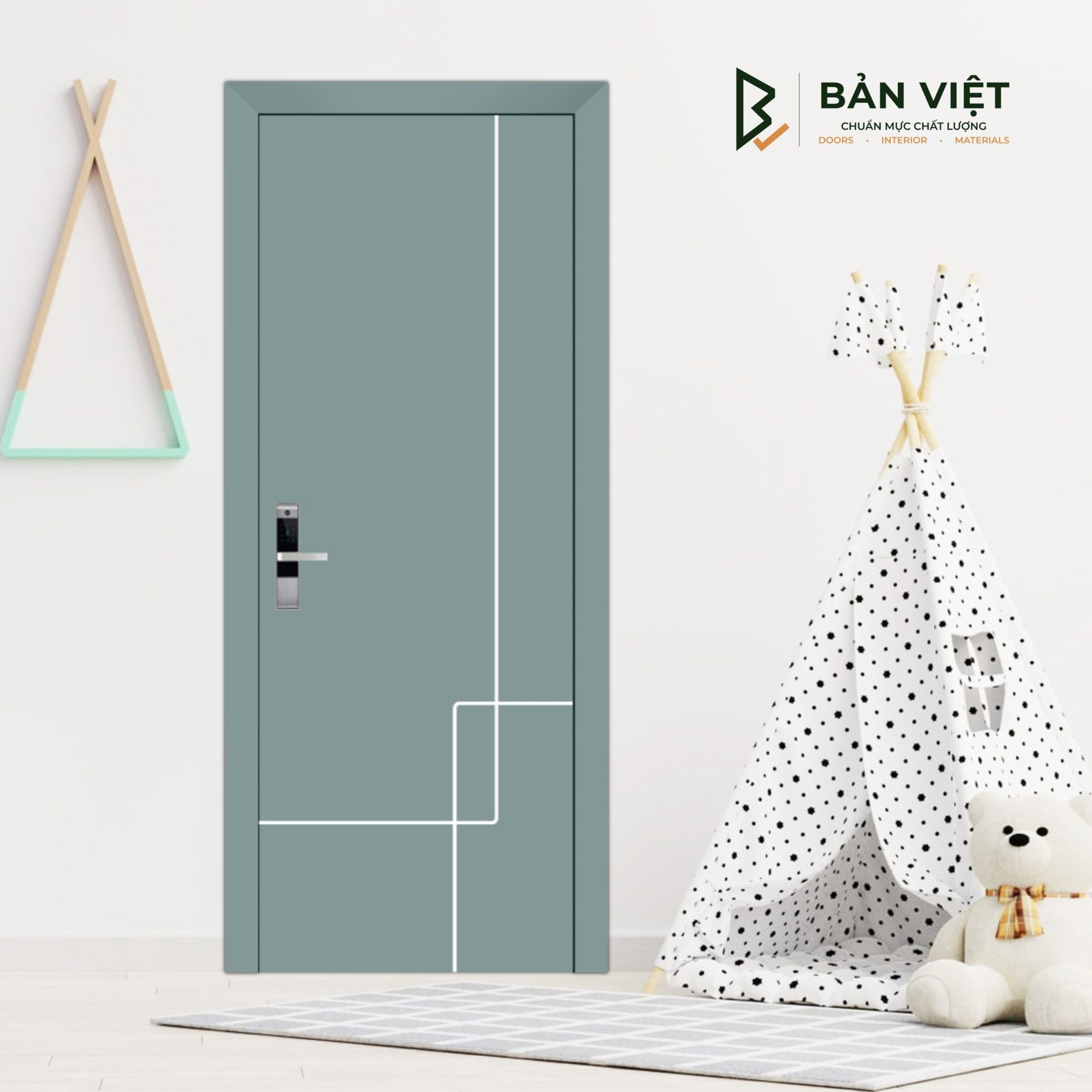 Cửa nhựa gỗ composite cao cấp BVH.24