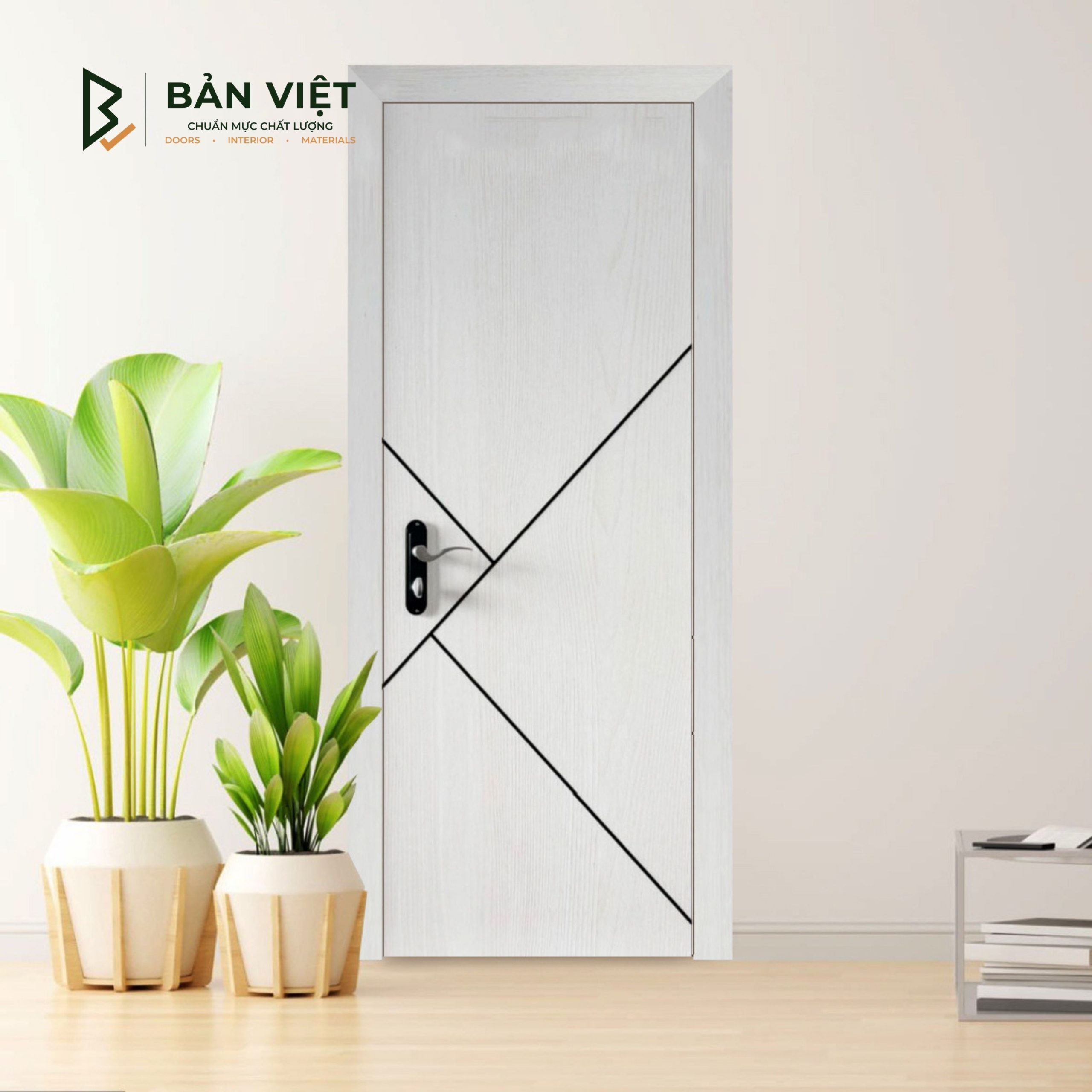 Cửa nhựa gỗ composite cao cấp BVH.27